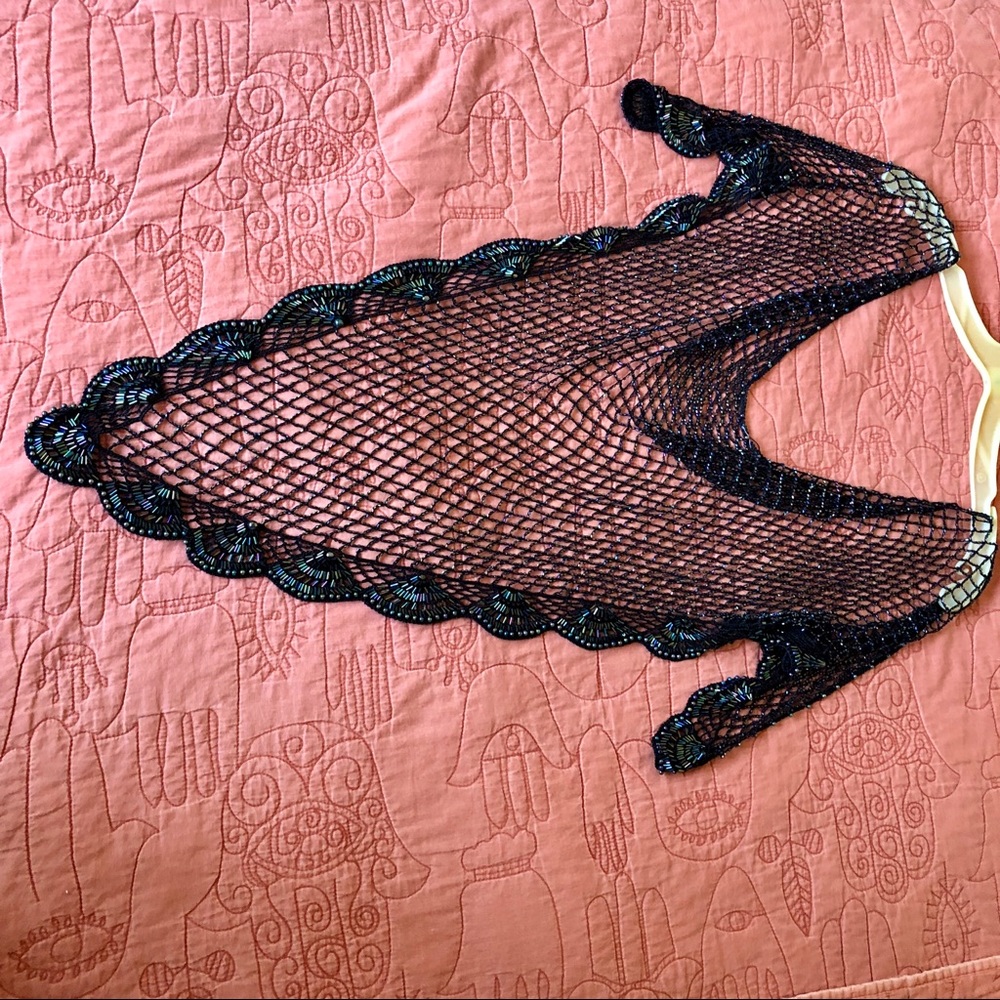 3 for $20 Stunning vintage 80’s beaded shawl 😱😍